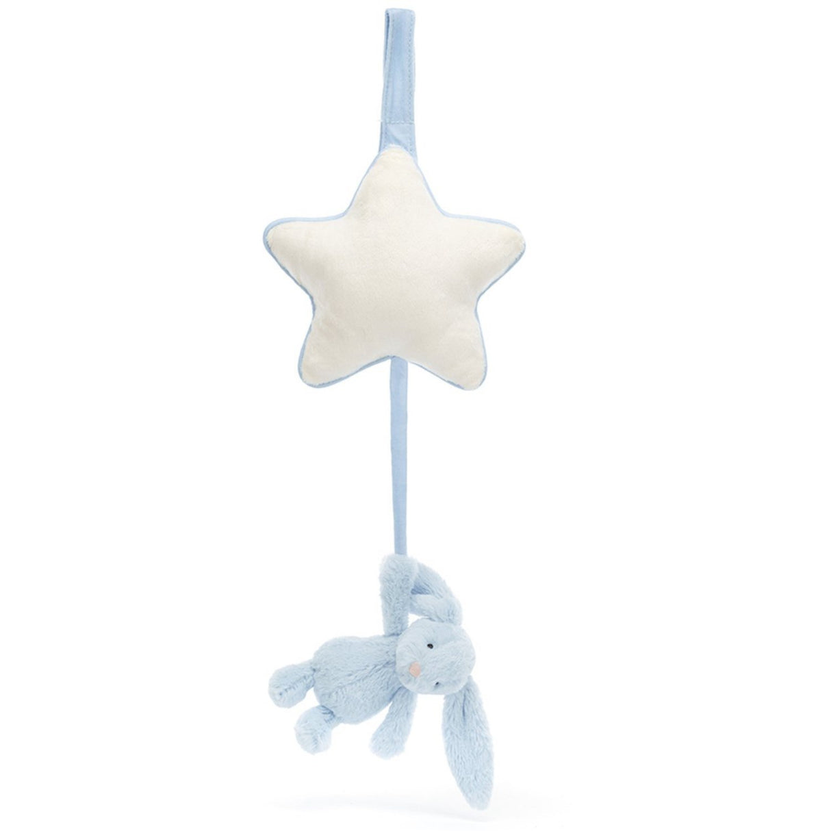 Jellycat Bashful Blue Bunny Musical Pull