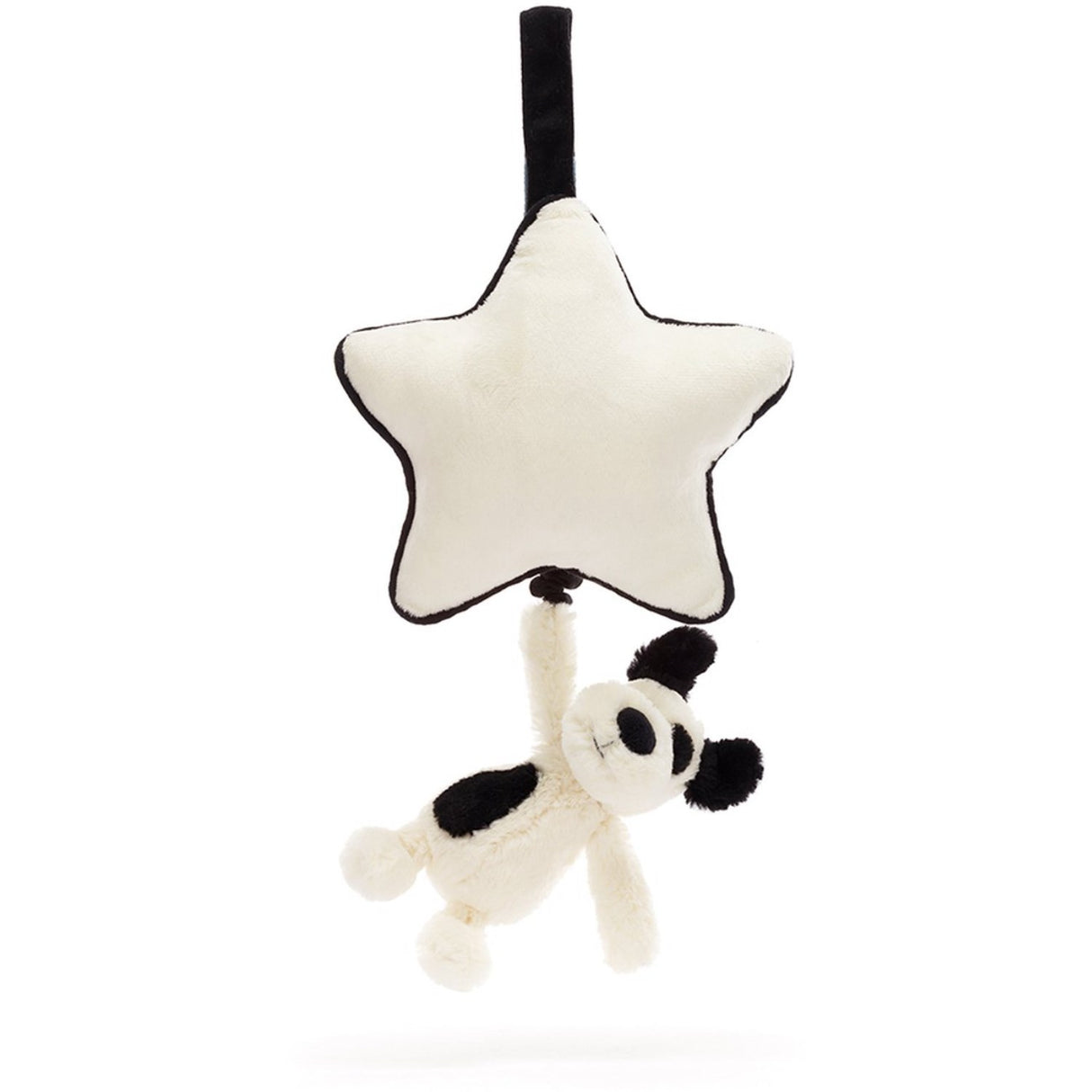   Bashful Black & Cream Puppy Musical Pull 4