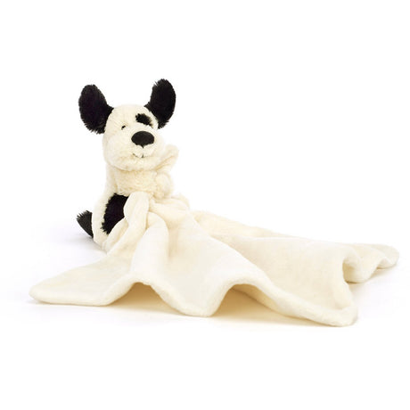 Jellycat Bashful Black & Cream Puppy Soother