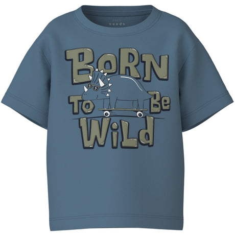 Name It Provincial Blue Born To Be Wild Vagno Loose T-Shirt
