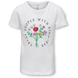 Kids ONLY Bright White Emma Flower T-shirt 3