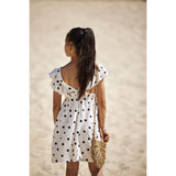 kids ONLY Cloud Dancer Black Dot Dotty Detail Dress