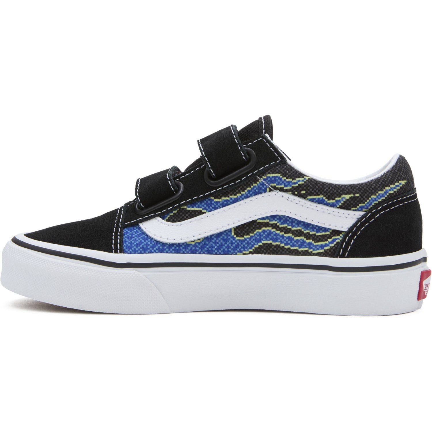 VANS Pixel Flame Black/Blue UY Old Shoeol V Sneakers 5