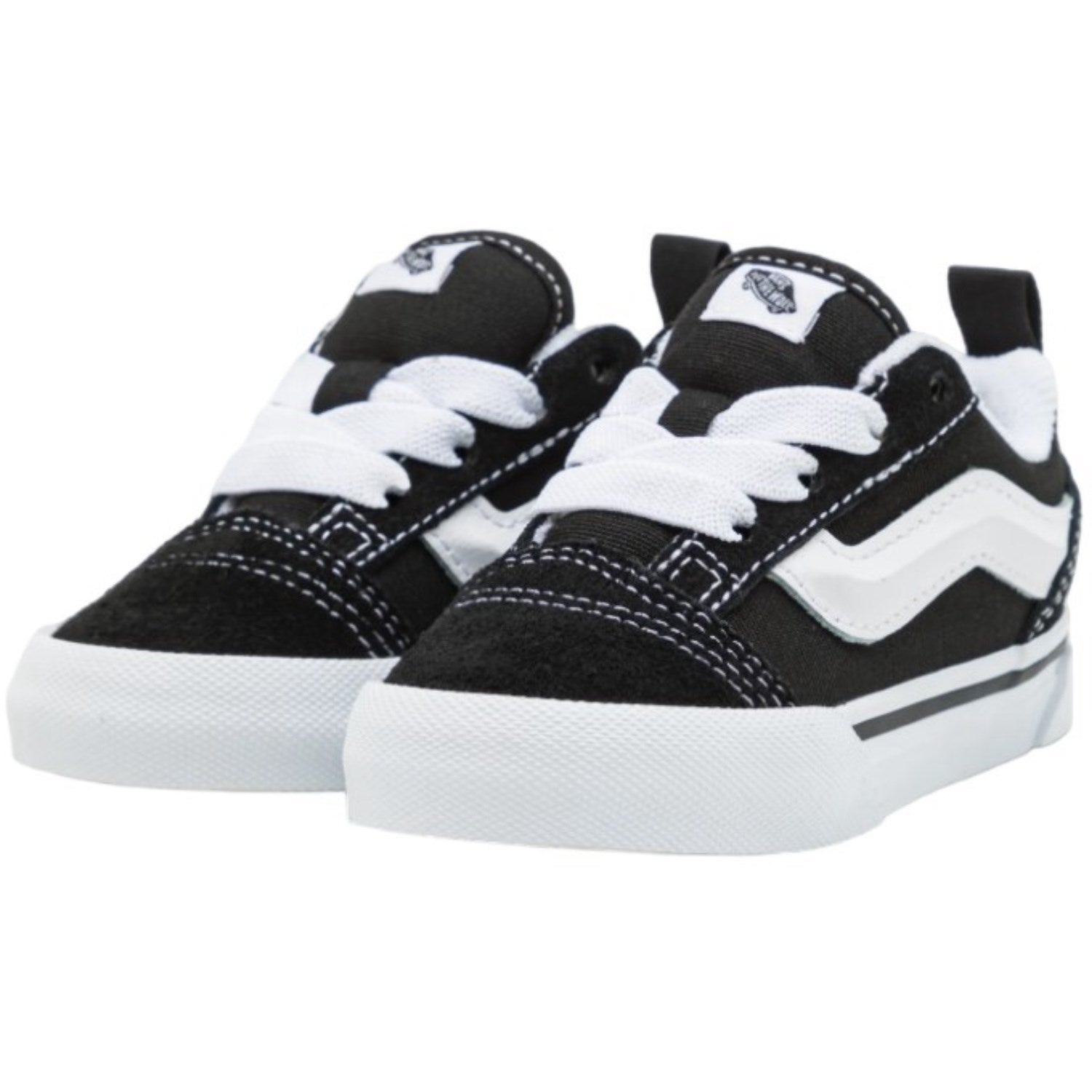 VANS Black/True White TD Knu Skool Elastic Lace Sneakers 2