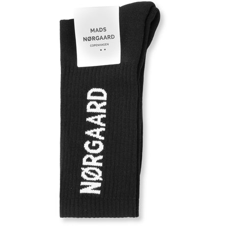 Mads Nørgaard Black Cotton Tennis MN Classic Sock 2