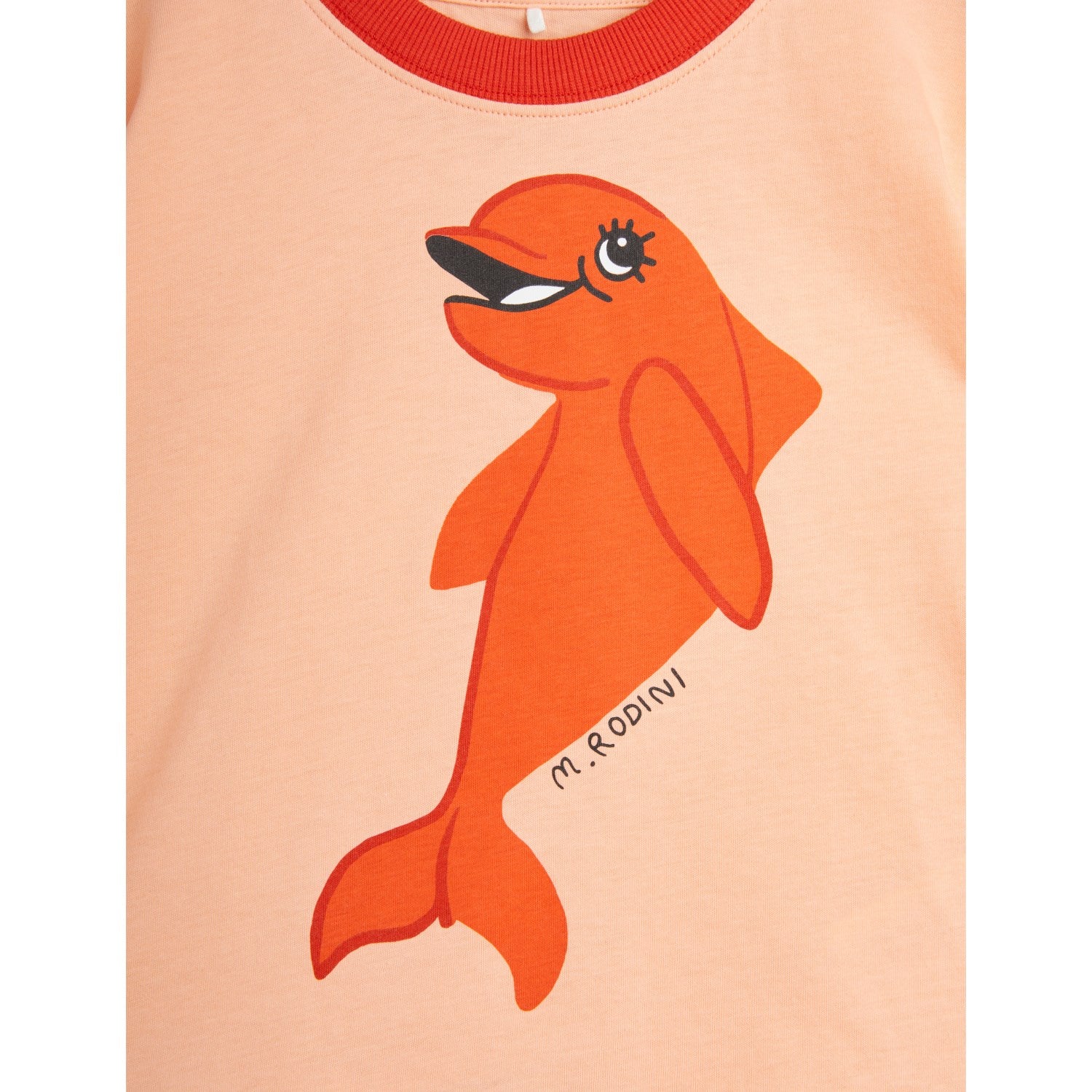 Mini Rodini Red Dolphin T-Shirt 2