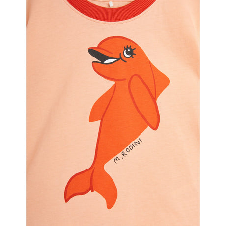 Mini Rodini Red Dolphin T-Shirt