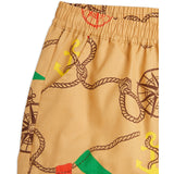 Mini Rodini Beige Nautical AOP Woven Shorts 3