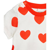 Mini Rodini Red Hearts AOP Body