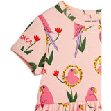 Mini Rodini Pink Parrots AOP Dress 2