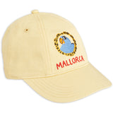 Mini Rodini Yellow Parrot Emb Soft Cap