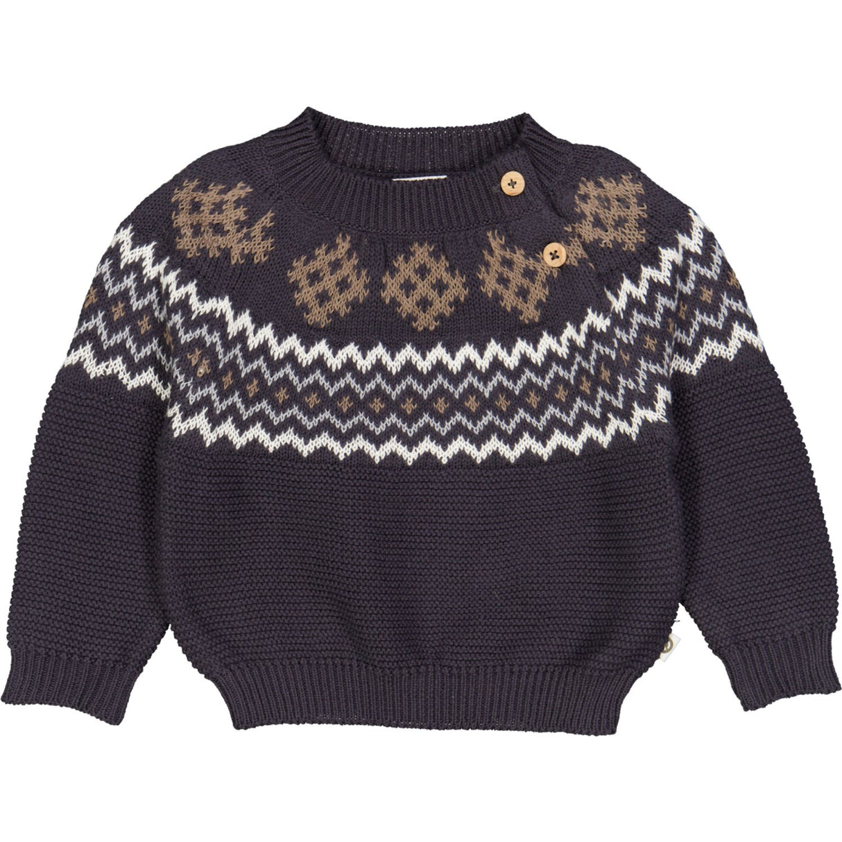 Müsli Mystery Blue Knit Jacquard Sweater