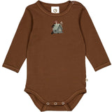 Müsli Bark Forest Print Bodysuit Ls