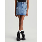 Calvin Klein Denim Skirt Authentic Mid Blue