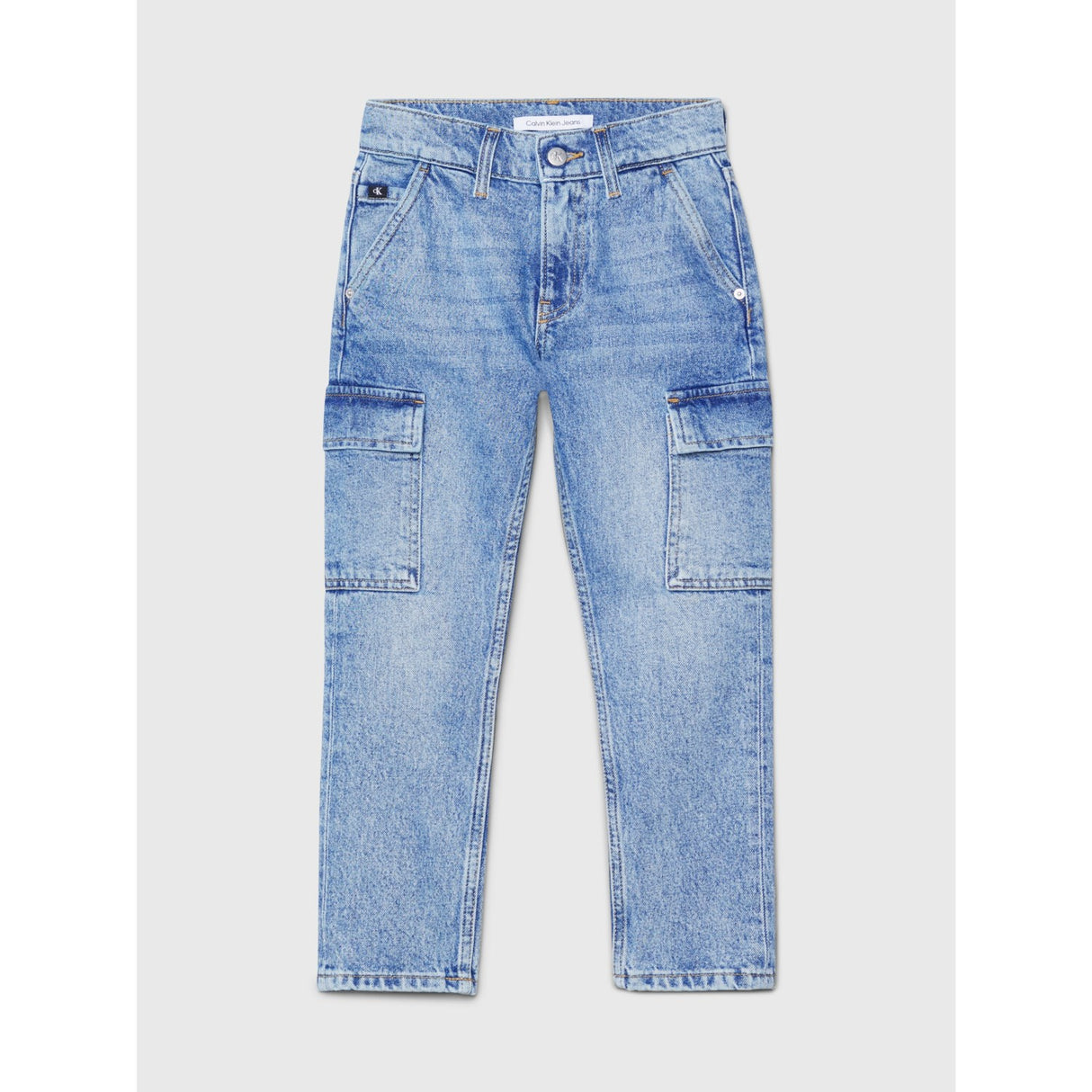 Calvin Klein Dad Denim Jeans Iconic Mid Blue