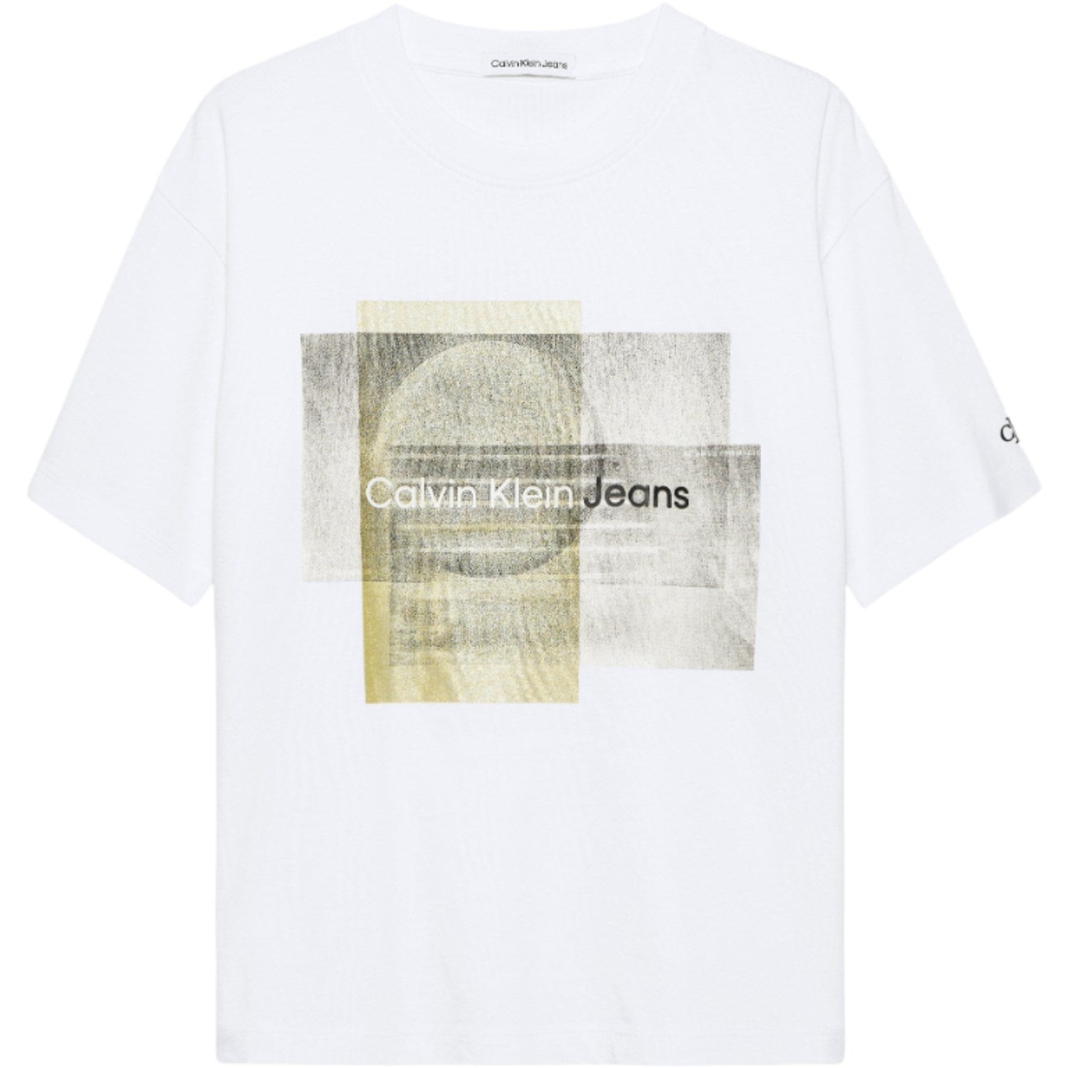 Calvin Klein Layered Graphic Relaxed T-Shirt Bright White