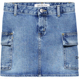 Calvin Klein Denim Skirt Authentic Mid Blue