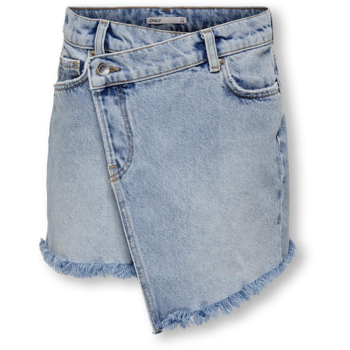 kids ONLY Light Blue Denim Kat Uneaven Closure Denim Skirt