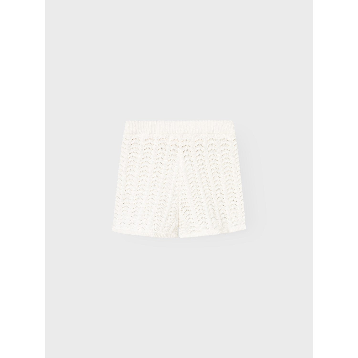 Lil'Atelier Coconut Milk Johanna Knit Shorts 2