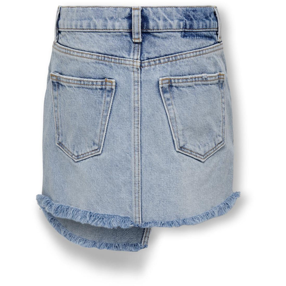 kids ONLY Light Blue Denim Kat Uneaven Closure Denim Skirt 2