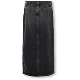 kids ONLY Washed Black Cilla Long Slit Skirt Denim 2