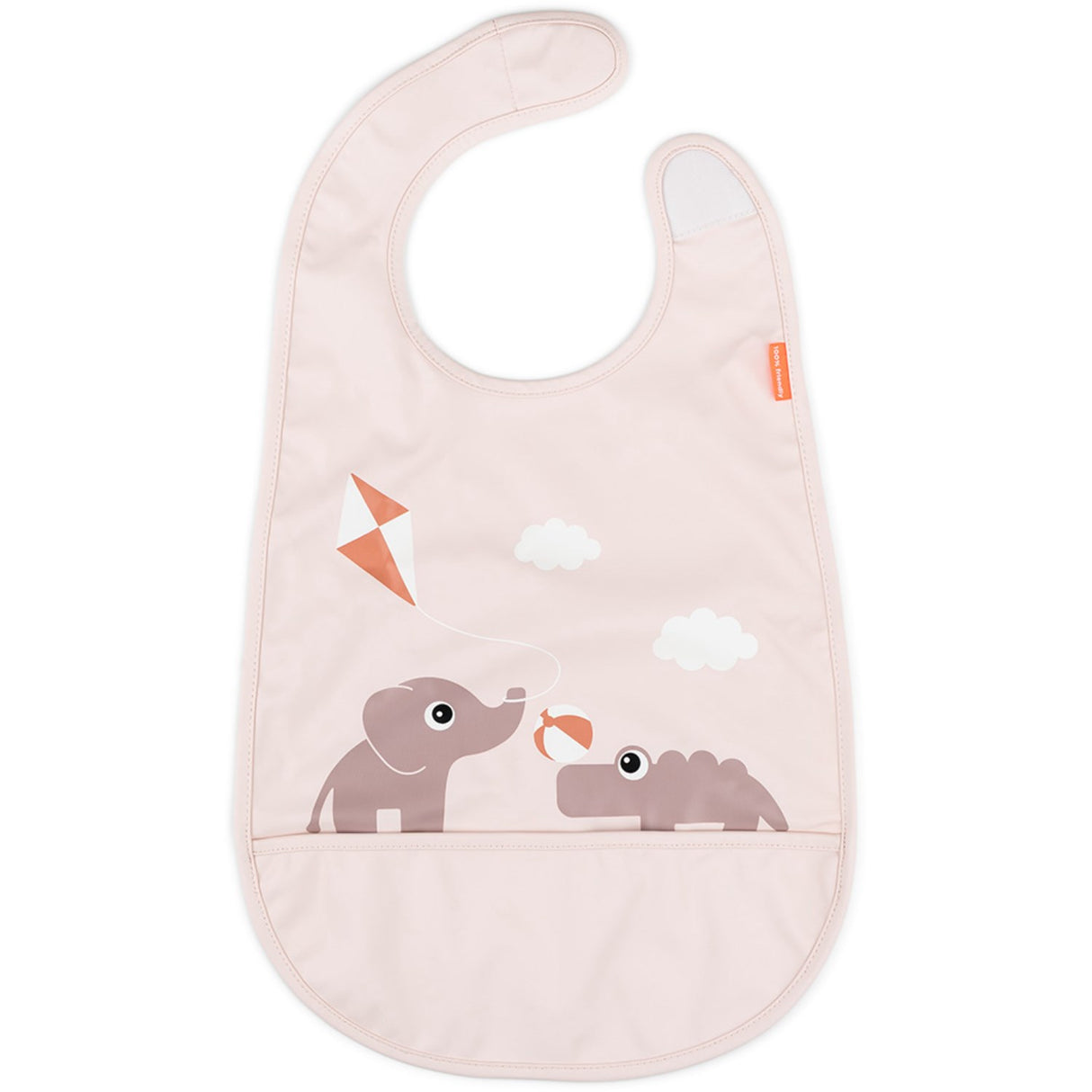 DonebyDeer Bib w/Velcro Playground Powder