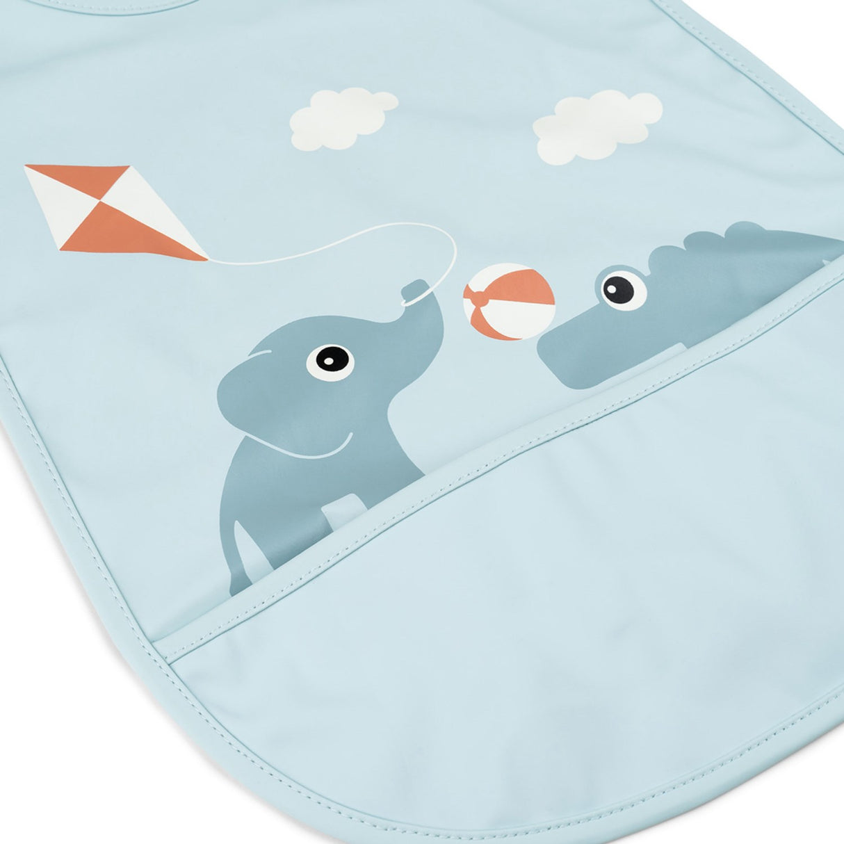 DonebyDeer Bib W/Velcro Playground Blue