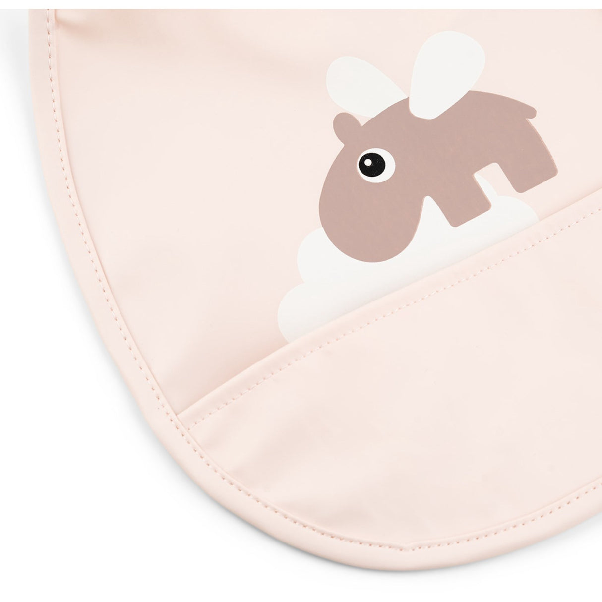 DonebyDeer Mini Bib w/Pocket 2 pcs. Happy Clouds Powder 4