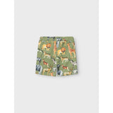 Name It Oil Green Jasen Sweat Long Shorts 3