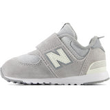 New Balance 574 NEW-B Hook & Loop Sneakers Concrete