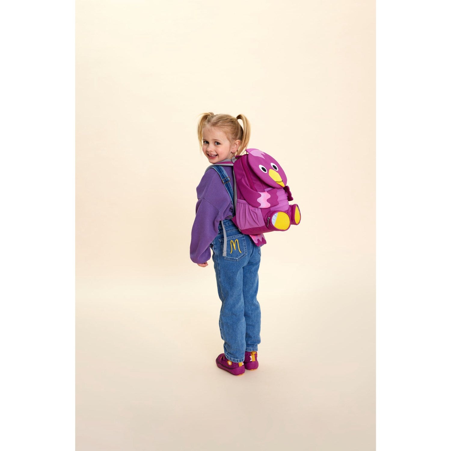 Affenzahn Kindergarten Backpack Large Purple Bibi Bird 2
