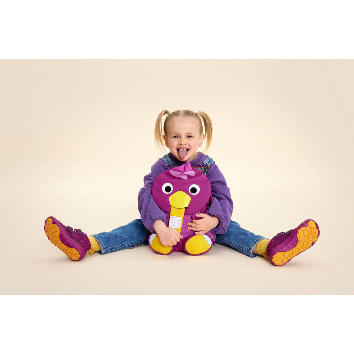 Affenzahn Kindergarten Backpack Large Purple Bibi Bird 7