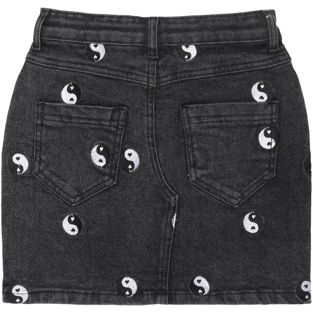 The New Black Denim Wash Lykke Denim Skirt 5