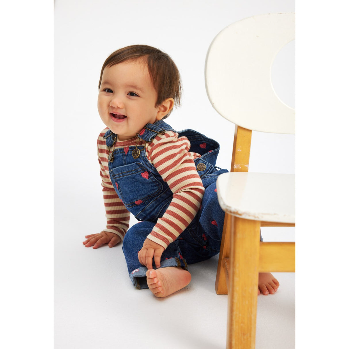 THE NEW Siblings Medium Blue Denim Wash Lovia Denim Dungarees 3