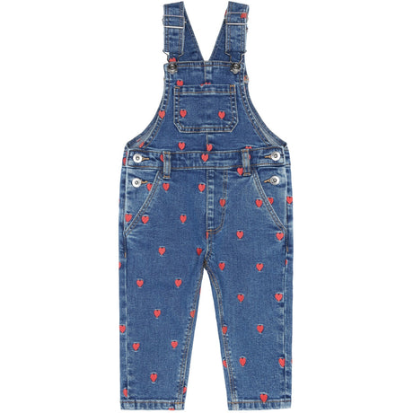 THE NEW Siblings Medium Blue Denim Wash Lovia Denim Dungarees