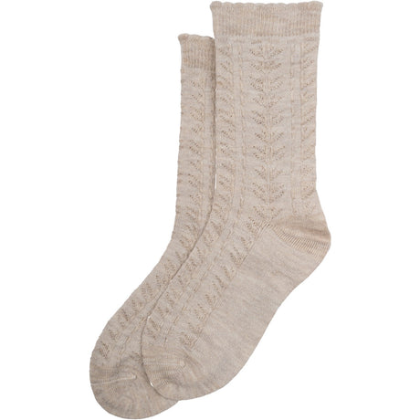 minipop® Off White Melange Bamboo Socks Pattern