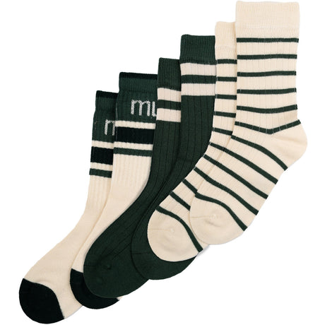 minipop® Emerald green Season Bamboo Socks 3-pack