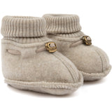 Mikk-Line Melange Offwhite Wool Footies