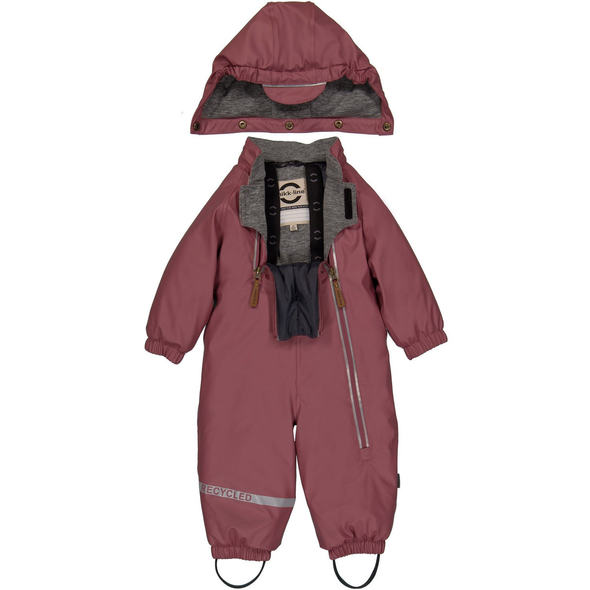 Mikk-Line Rose Brown PU Snow Suit 2 Zip Recycled