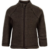 Mikk-Line Dark Brown Melange Wool Jacket