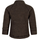 Mikk-Line Dark Brown Melange Wool Jacket