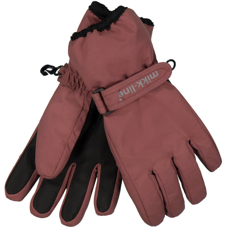 Mikk-Line Rose Brown Nylon Gloves