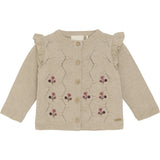 Minymo Beige Melange Cardigan Knit