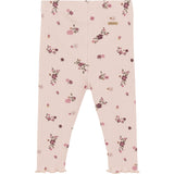 Minymo Sepia Rose Legging AOP Rib 3