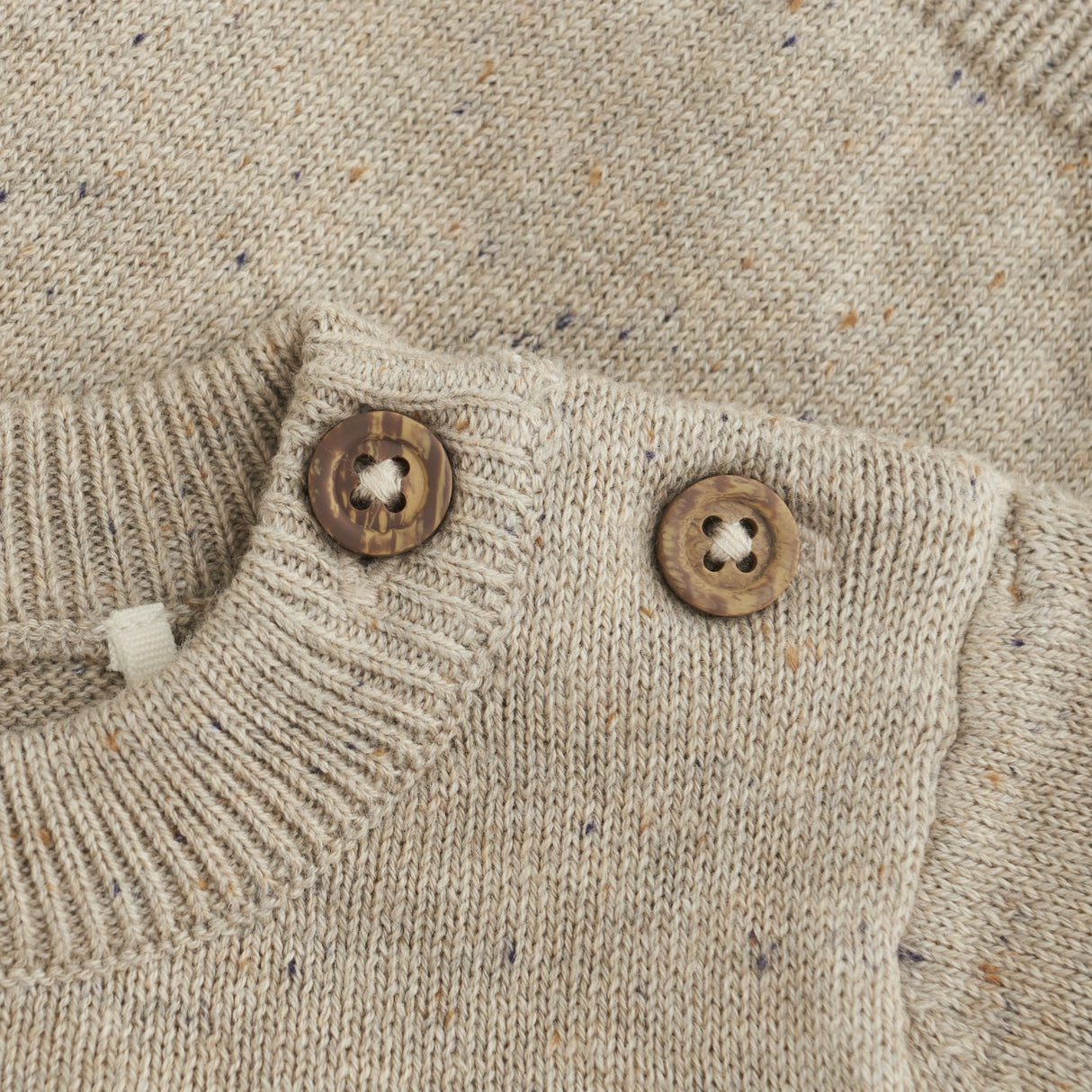 Minymo Beige Melange Pullover Knit 2