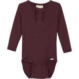 Minymo Tawny Port Bodysuit Ls Rib