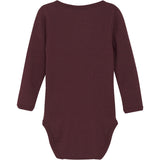 Minymo Tawny Port Bodysuit Ls Rib 3