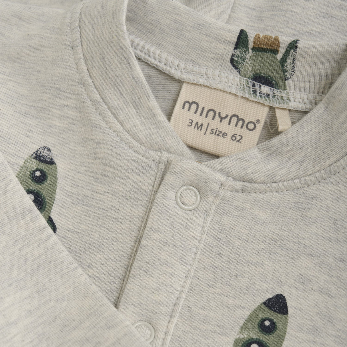 Minymo Grey Melange Sweatsuit AOP 2