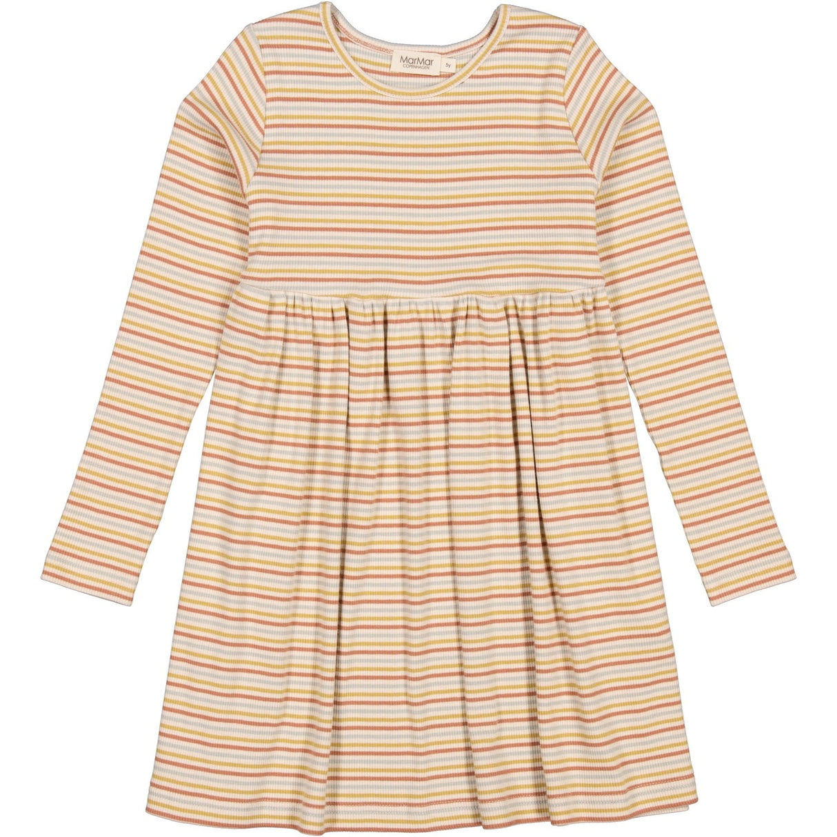 MarMar Modal Rib Autumn Stripe Mix Denka Dress