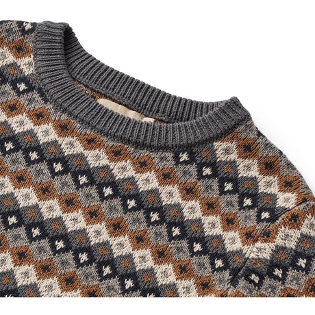 Wheat Multi Jacquard Pullover Elias